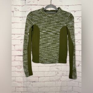 Nike Pro Hyperwarm Top Long Sleeve Brushed Training Roll Neck‎ Pullover Green